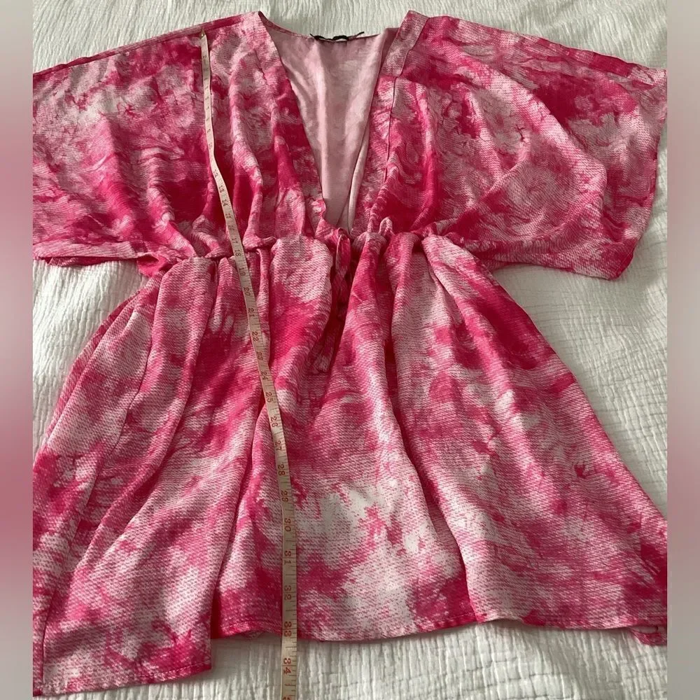 JustFab XXL swim cover Pink